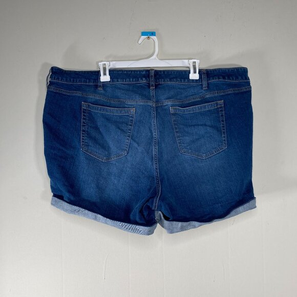Torrid Feel the Fit Denim Bermuda Short Women's 26 Vintage Stretch Blue Casual - Picture 2 of 13